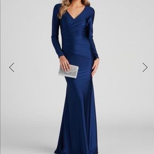 Amelia long sleeve mermaid dress